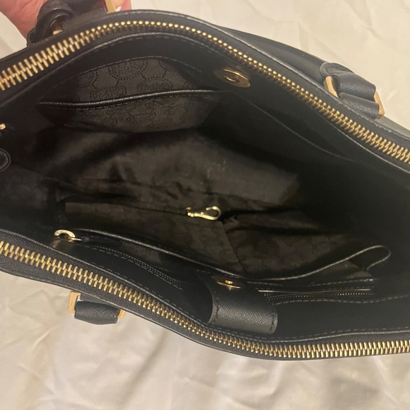 Michael Kors Sutton Medium Black Saffiano Leather Satchel - Picture 3 of 6